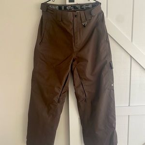 Large Oakley Snow Snowboard Ski Pants - Brown